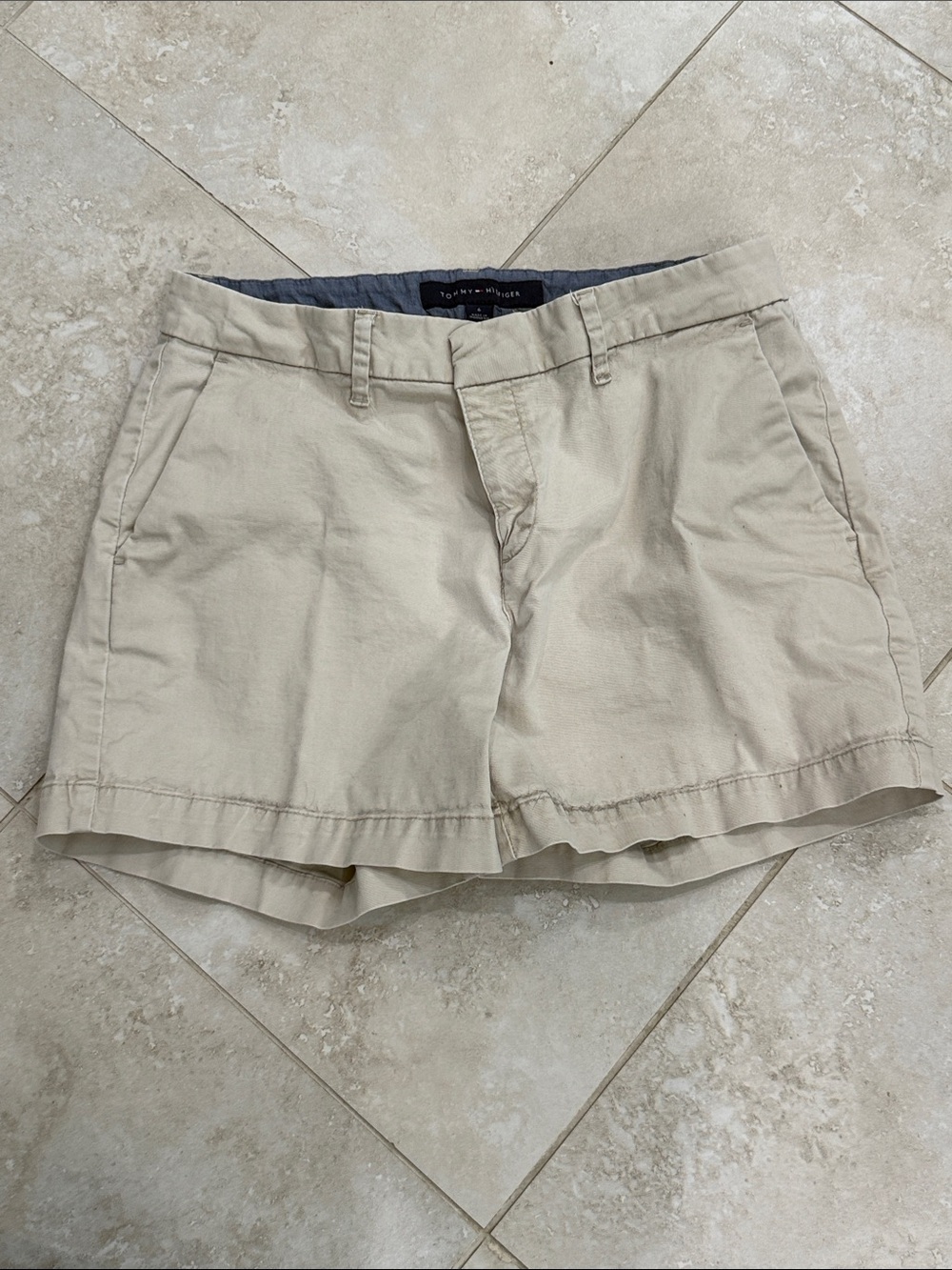 Tommy Hilfiger Beige Cotton Women's Shorts